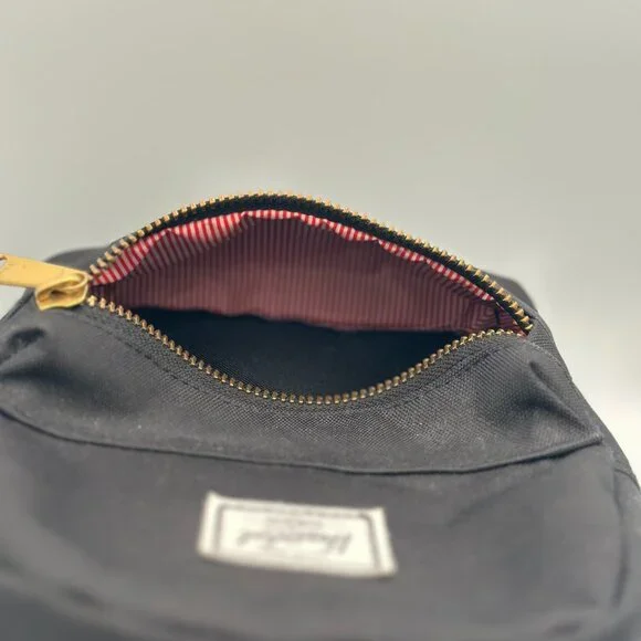 🎒 **Herschel Nova Mini Backpack - Black with Gold Zippers** - Picture 6 of 9